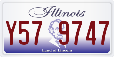 IL license plate Y579747