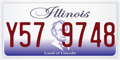 IL license plate Y579748