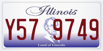 IL license plate Y579749