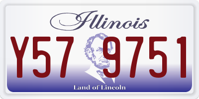 IL license plate Y579751