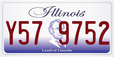 IL license plate Y579752