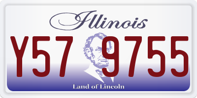 IL license plate Y579755