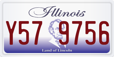 IL license plate Y579756