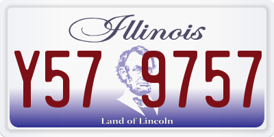 IL license plate Y579757