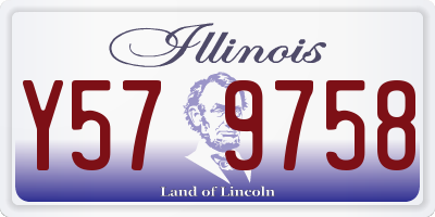 IL license plate Y579758