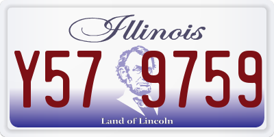 IL license plate Y579759
