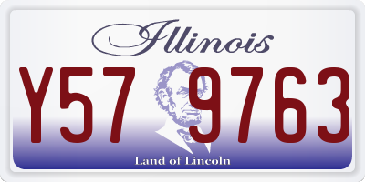 IL license plate Y579763