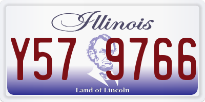 IL license plate Y579766
