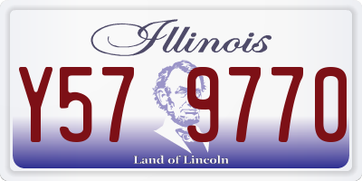 IL license plate Y579770