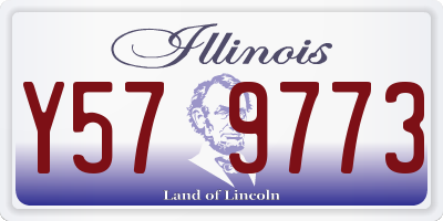 IL license plate Y579773