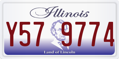 IL license plate Y579774