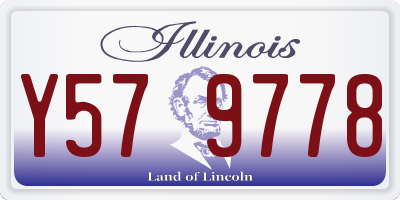 IL license plate Y579778