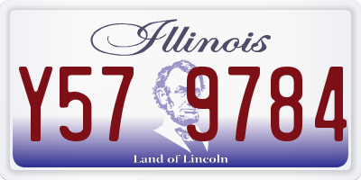 IL license plate Y579784