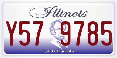 IL license plate Y579785