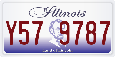 IL license plate Y579787