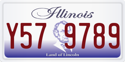 IL license plate Y579789