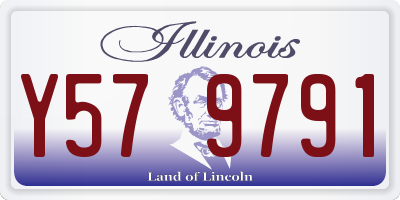 IL license plate Y579791