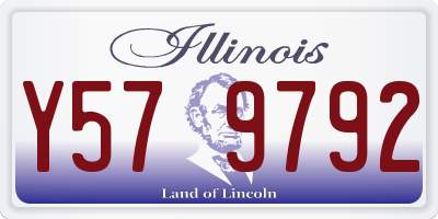 IL license plate Y579792