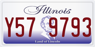 IL license plate Y579793
