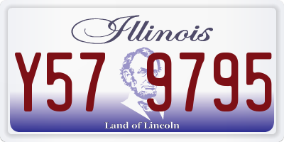 IL license plate Y579795