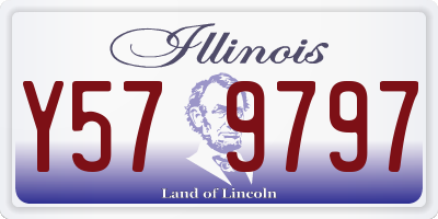 IL license plate Y579797