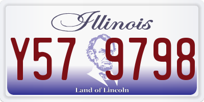 IL license plate Y579798