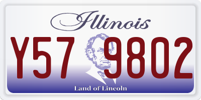 IL license plate Y579802
