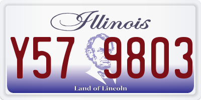 IL license plate Y579803