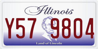 IL license plate Y579804
