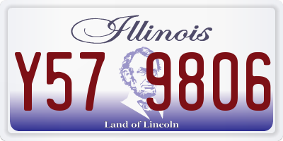 IL license plate Y579806