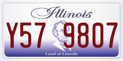 IL license plate Y579807