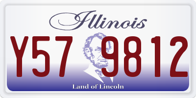 IL license plate Y579812