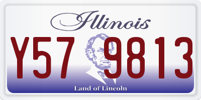 IL license plate Y579813