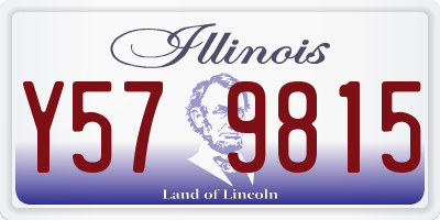 IL license plate Y579815