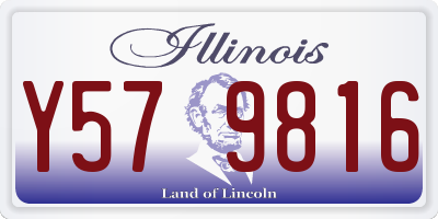 IL license plate Y579816