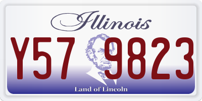 IL license plate Y579823