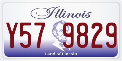 IL license plate Y579829
