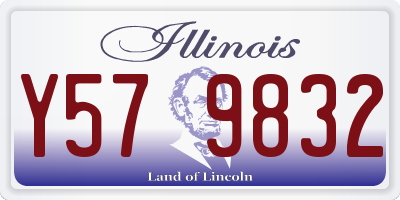 IL license plate Y579832