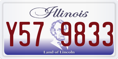 IL license plate Y579833