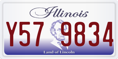 IL license plate Y579834