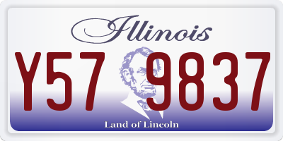 IL license plate Y579837