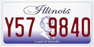 IL license plate Y579840