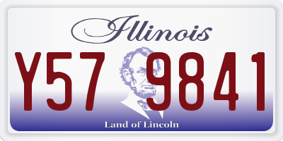 IL license plate Y579841