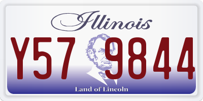 IL license plate Y579844
