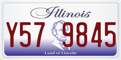 IL license plate Y579845