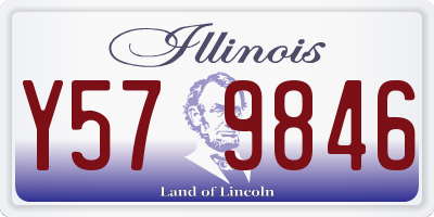 IL license plate Y579846