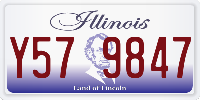 IL license plate Y579847