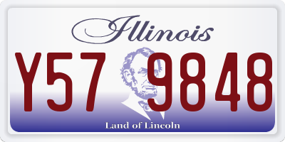 IL license plate Y579848