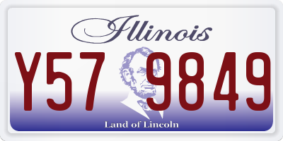 IL license plate Y579849