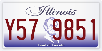 IL license plate Y579851